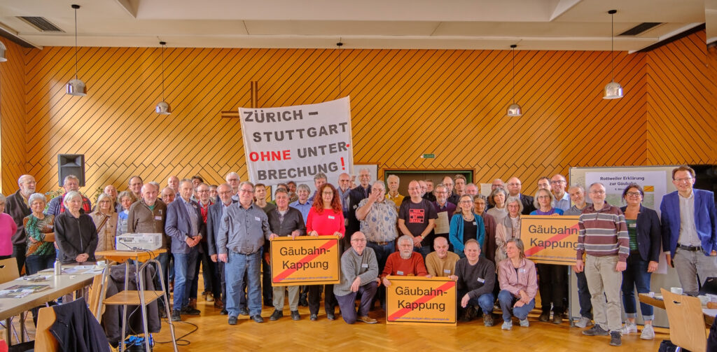 Foto Gründung Bürgerbündnis Pro Gäubahn ©Lück